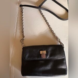 Calvin Klein black leather Crossbody Bag-Clutch